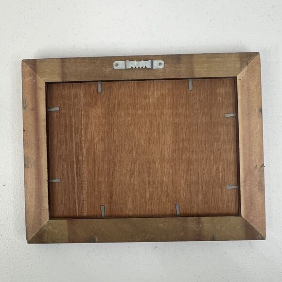 Primitive Folk Art Framed Needle Point Button Picture Flowers Happiness Shared - Picture 5 of 8